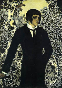 Vsevolod Maksymovych, Self-portrait, 1913. Details....
